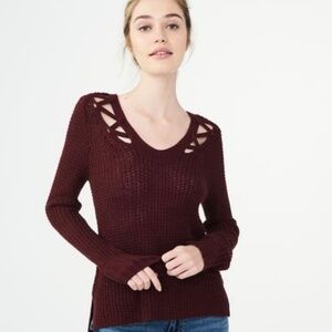 LG Nwt Aeropostale Shimmer knitted sweater